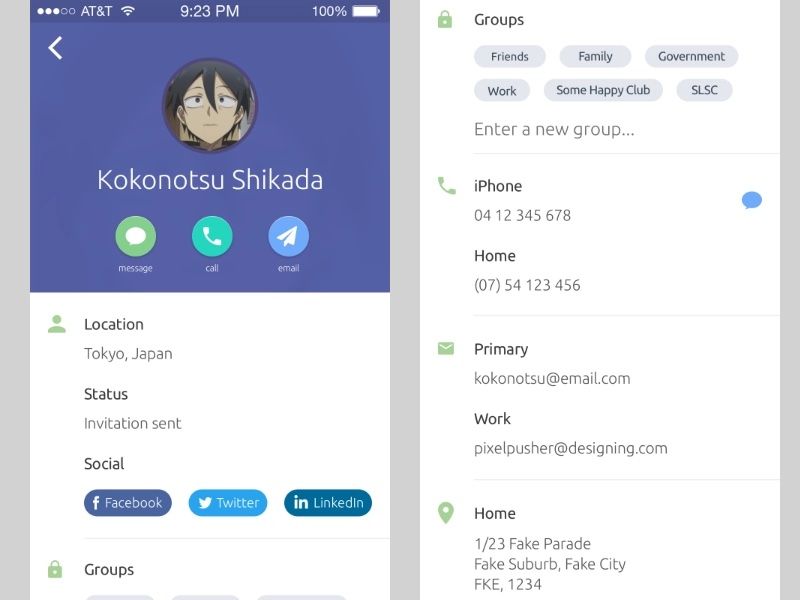 Consynki app screenshot